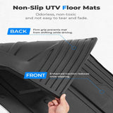 Kemimoto '24+ Polaris Xpedition XP 5/ADV 5 Front & Rear TPE Floor Mat