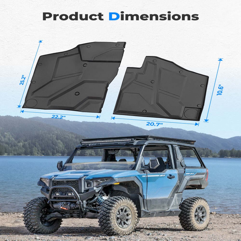 Kemimoto '24+ Polaris Xpedition XP/ADV Front TPE Floor Mat