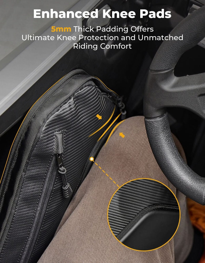 Kemimoto '25 Polaris RZR Pro S 6Q Front Door Bags w/ Knee Pads