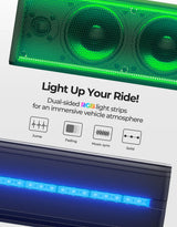 Kemimoto 26" UTV Sound Bar w/ Music Sync Rgb Multicolor Lights