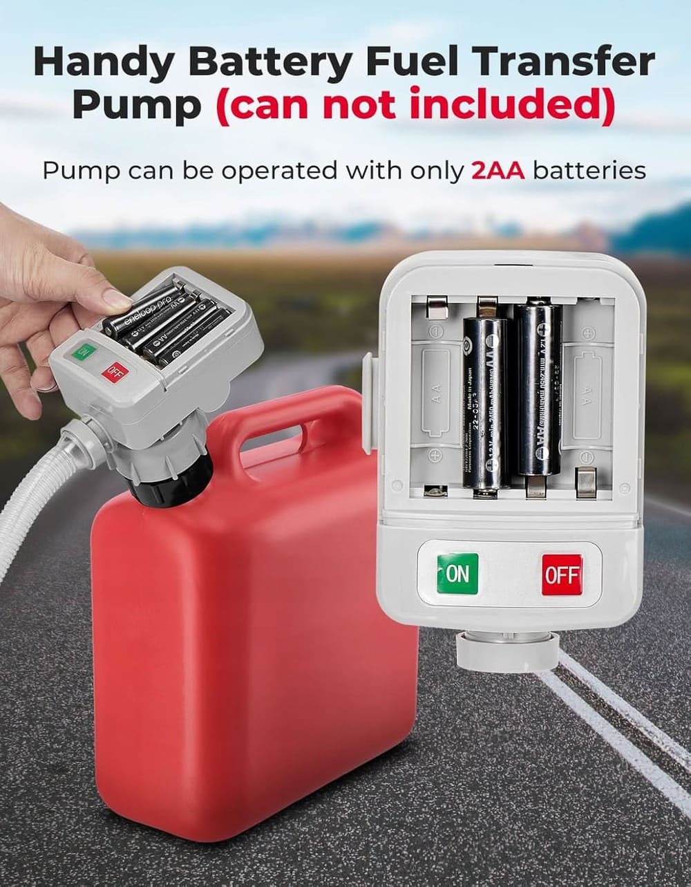 Kemimoto 35"-51" Fuel Transfer Pump w/ Automatic Long Hose Portable Transfer Pump