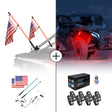 Kemimoto 3FT COB Whip Lights & RGB Rock Light Kit