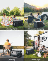 Kemimoto 45 Qt Portable Cooler with Wheels for Camping, Beach, Picnic, Fishing, Boat