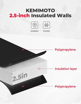 Kemimoto 45 Qt Portable Cooler with Wheels for Camping, Beach, Picnic, Fishing, Boat