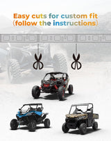 Kemimoto 60" UTV Windshield RGB Light Strips