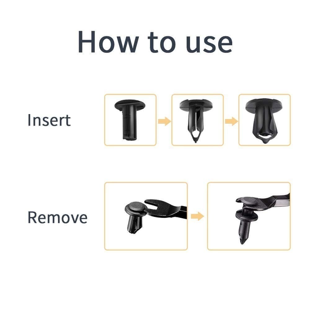 Kemimoto 8mm UTV/ATV Fastener Rivets - 100 Pcs