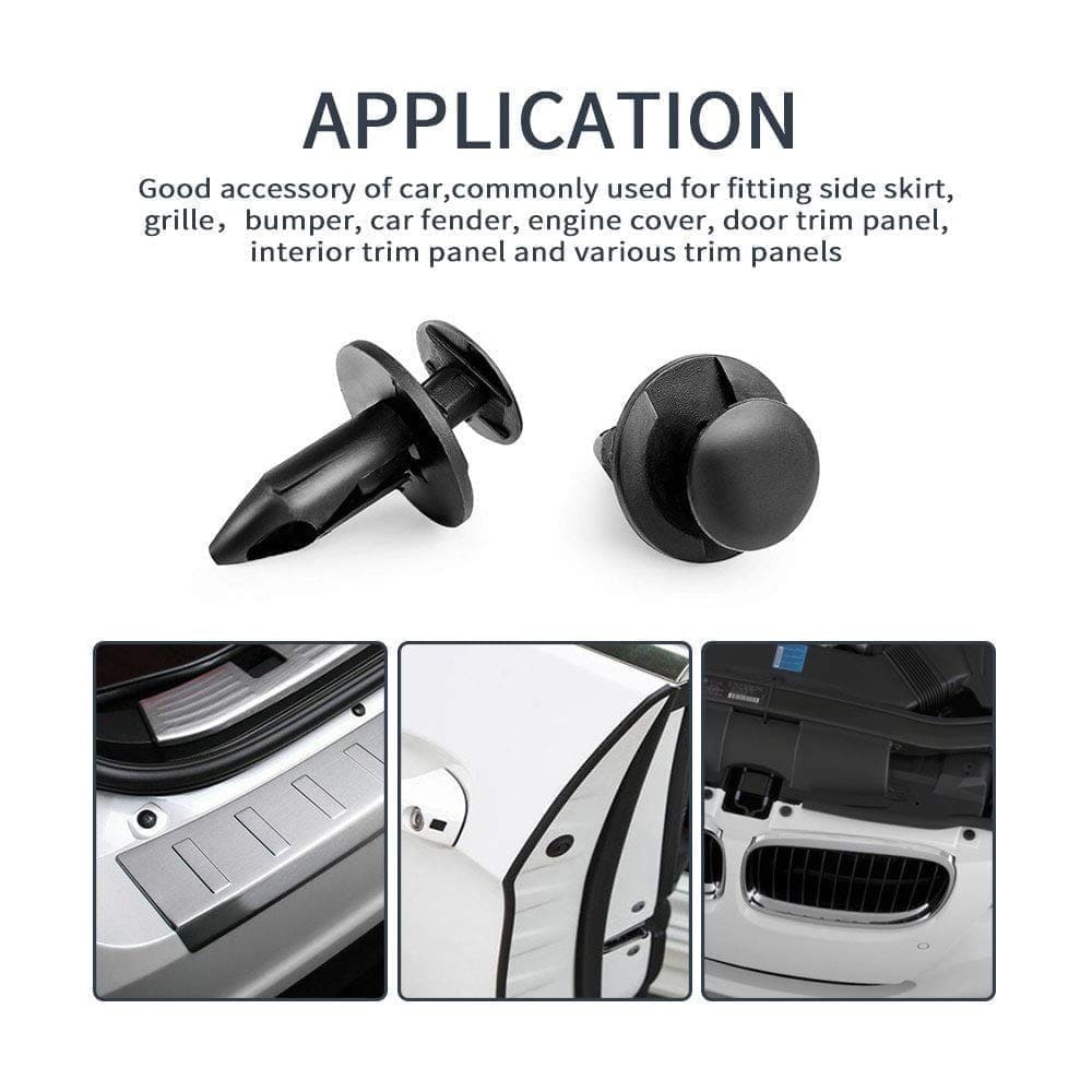 Kemimoto 8mm UTV/ATV Fastener Rivets - 100 Pcs