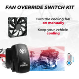 Kemimoto ATV/ UTV Fan Override Switch Kit With Relay