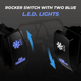 Kemimoto ATV/ UTV Fan Override Switch Kit With Relay