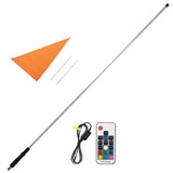 Kemimoto RZR (5FT & RGB - 1PC) LED Whip Lights - ATV/UTV