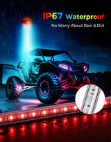 Kemimoto ATV/UTV/RZR 5FT & RGB LED Whip Lights - 1PC