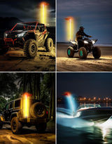 Kemimoto ATV/UTV/RZR 5FT & RGB LED Whip Lights - 1PC