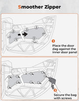 Kemimoto Can Am Commander Door Bags w/ Knee Pads - 1 Pair