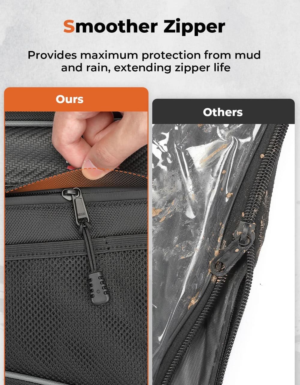 Kemimoto Can Am Commander Door Bags w/ Knee Pads - 1 Pair