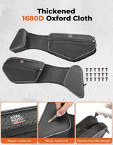 Kemimoto Can Am Commander Door Bags w/ Knee Pads - 1 Pair