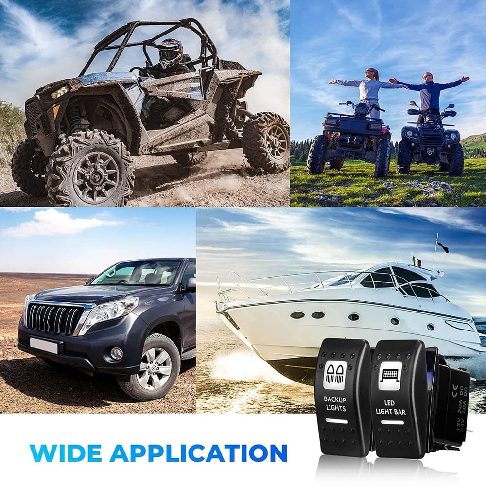 Kemimoto Can-Am Commander UTV Rocker Switch - 5 Pin