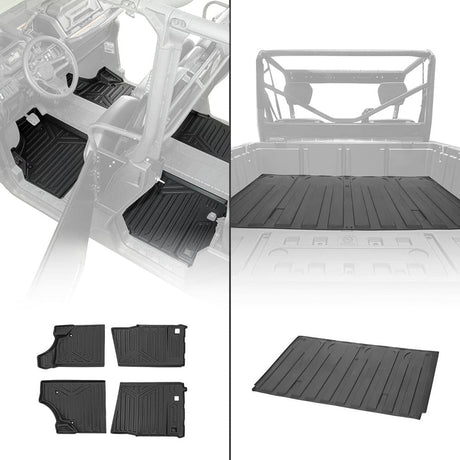Kemimoto Can-Am Defender 4-Seater TPE Floor Mats & Bed Liner