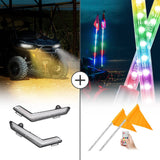 Kemimoto Can-am Defender DRL Signal Light & Whip Lights