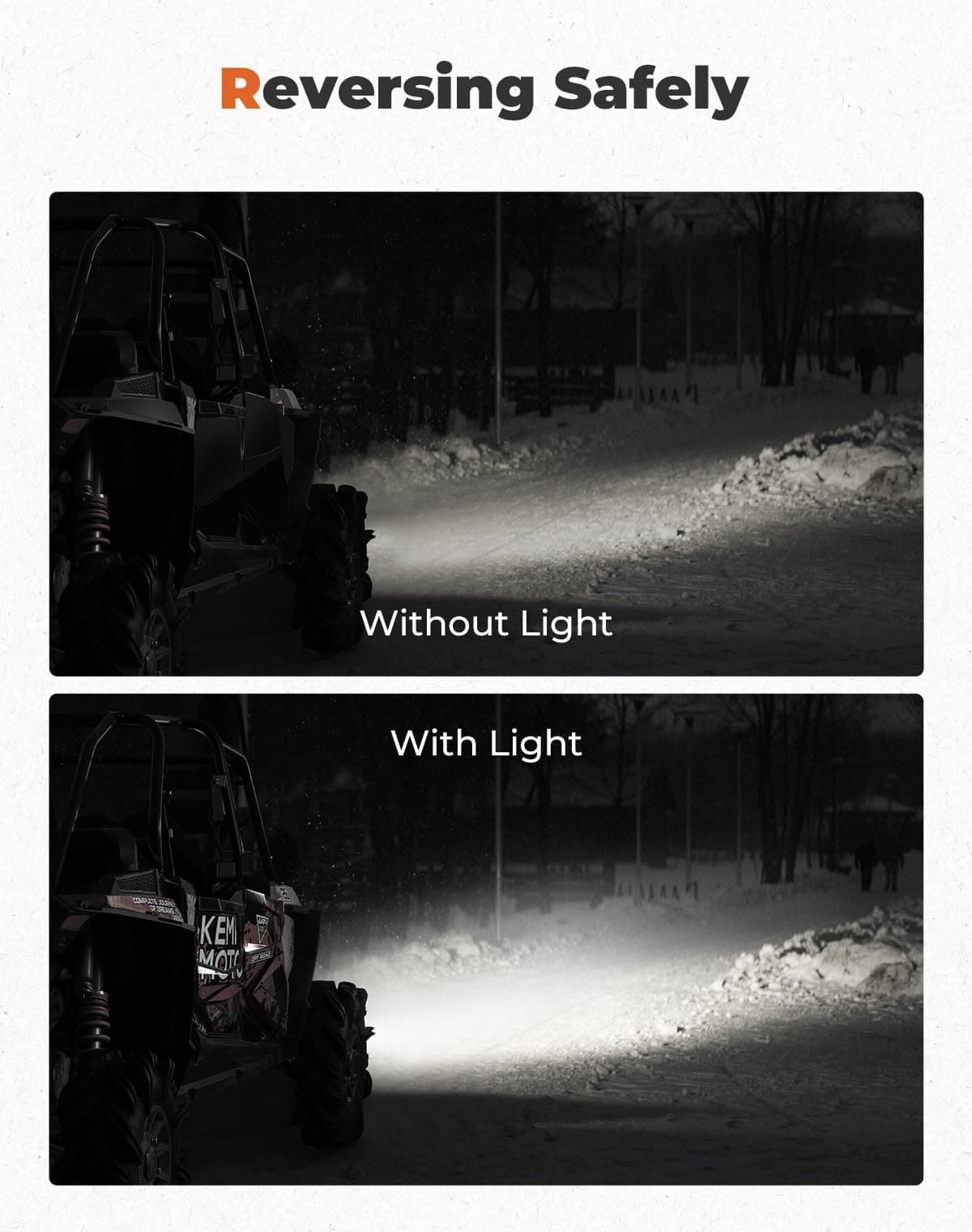 Kemimoto Can-Am Defender HD 10/9/8/8/7/5 Led Headlights Assembly Kit