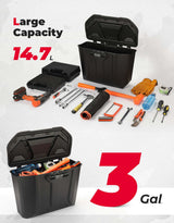 Kemimoto Can-Am Defender HD 5/7/8/9/10 14.7L Removable Storage Bin Box