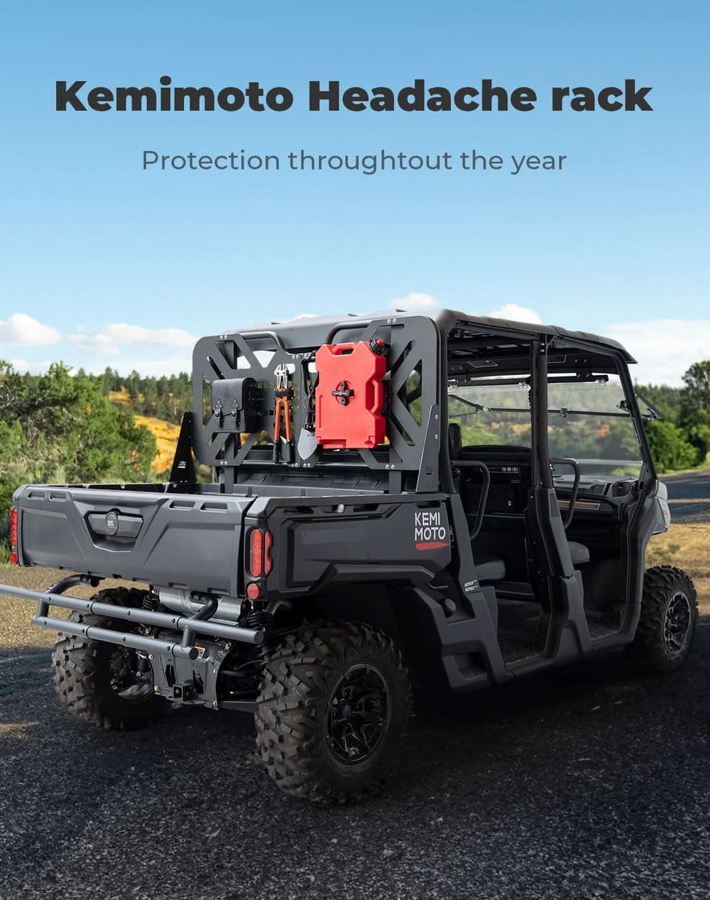 Kemimoto Can-Am Defender HD 5/ 7/ 8/ 9/ 10 Headache Rack Assembly