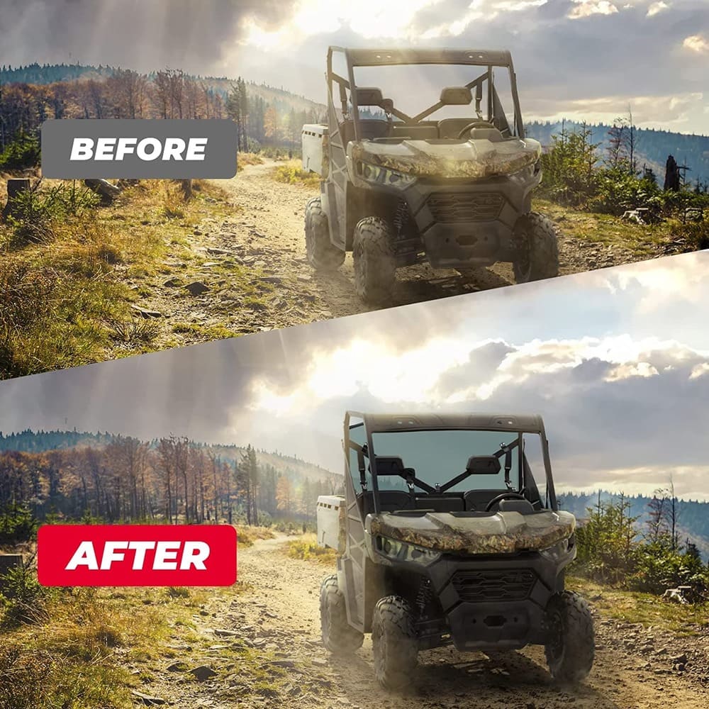 Kemimoto Can-Am Defender HD 5/8/10/Max Rear Tinted Windshield