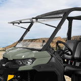 Kemimoto Can-Am Defender HD 5/8/10 1/5" Thick Polycarbonate 2-in-1 Flip Windshield