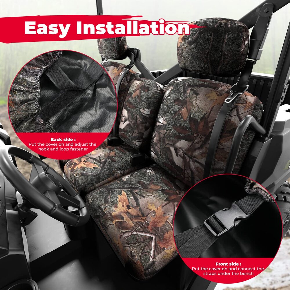 Kemimoto Can-Am Defender HD 5/7/8/9/10 Camouflage Seat Cover