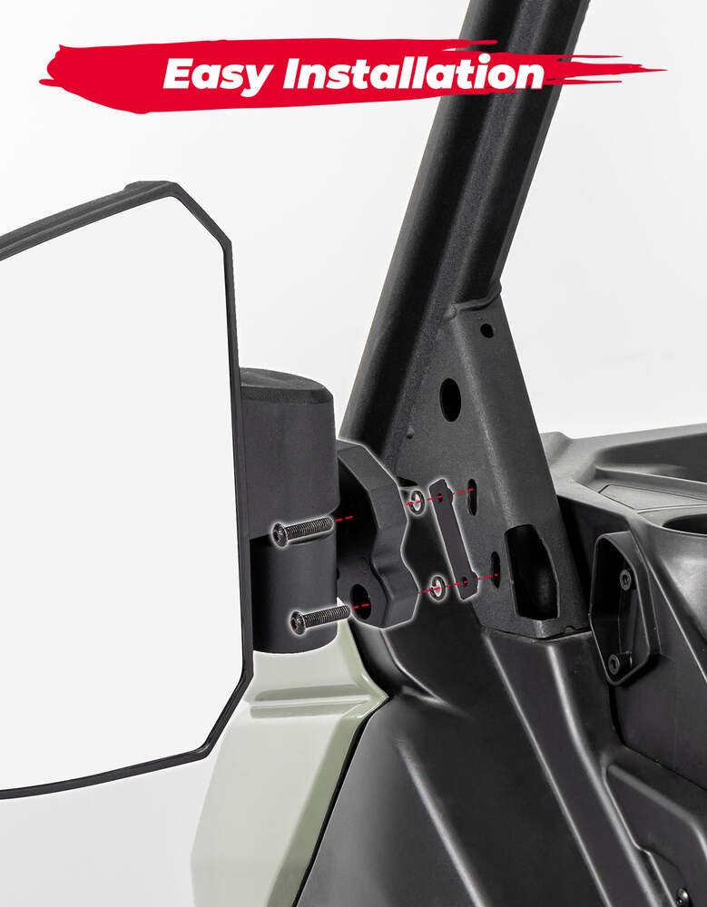 Kemimoto Can-Am Defender HD 5/8/10 Side Mirrors - Pair