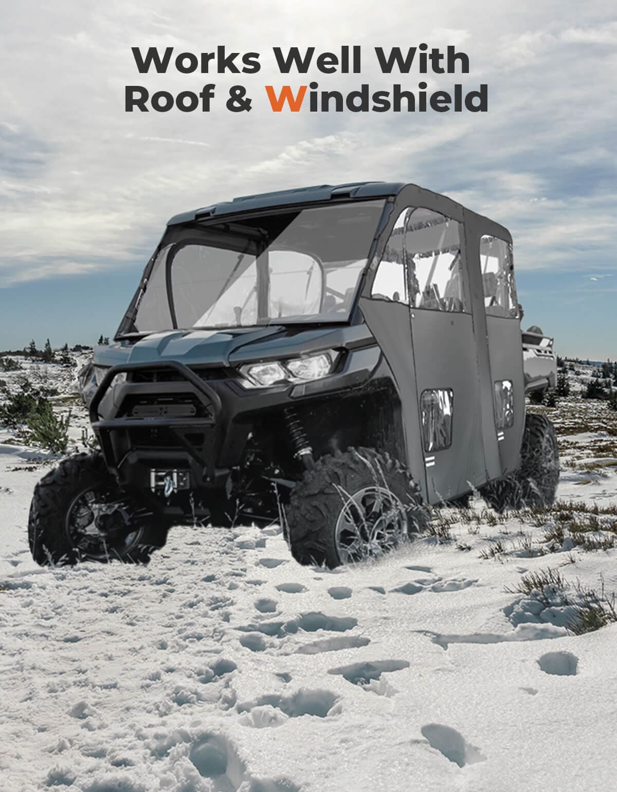 Kemimoto Can-Am Defender Max HD10|9|8|7 Soft Cab Enclosure Doors