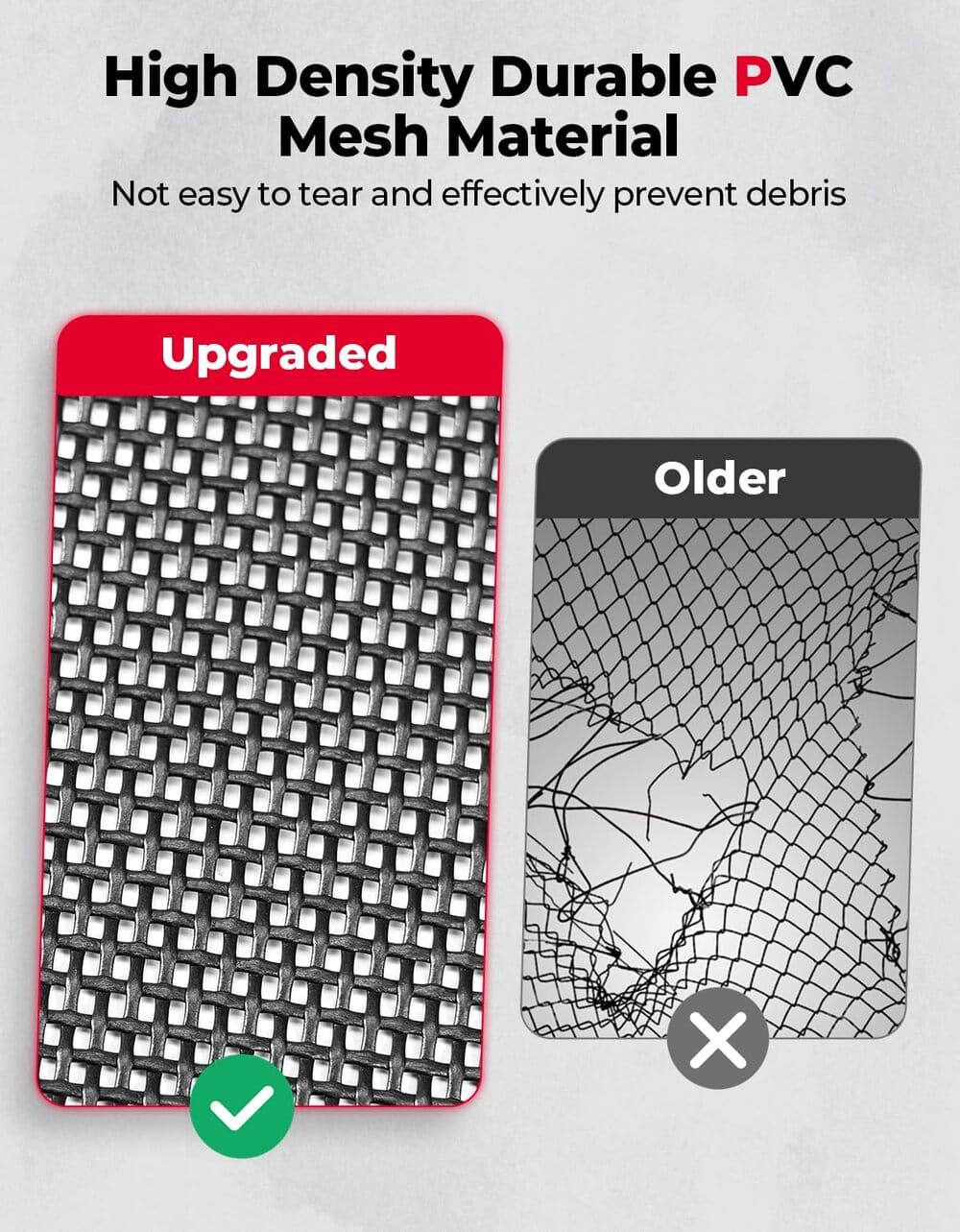 Kemimoto Can-Am Defender Rear Ventilated Window Nets