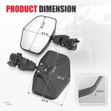 Kemimoto '17-'22 Can-Am Defender Aluminum Side Mirrors - 1 Pair