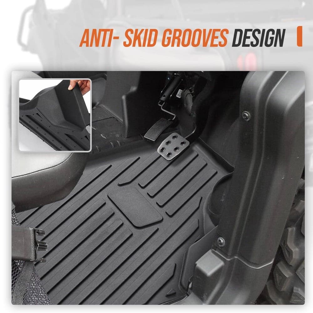 Kemimoto Can-Am Defender TPE Floor Mats & Bed Liner