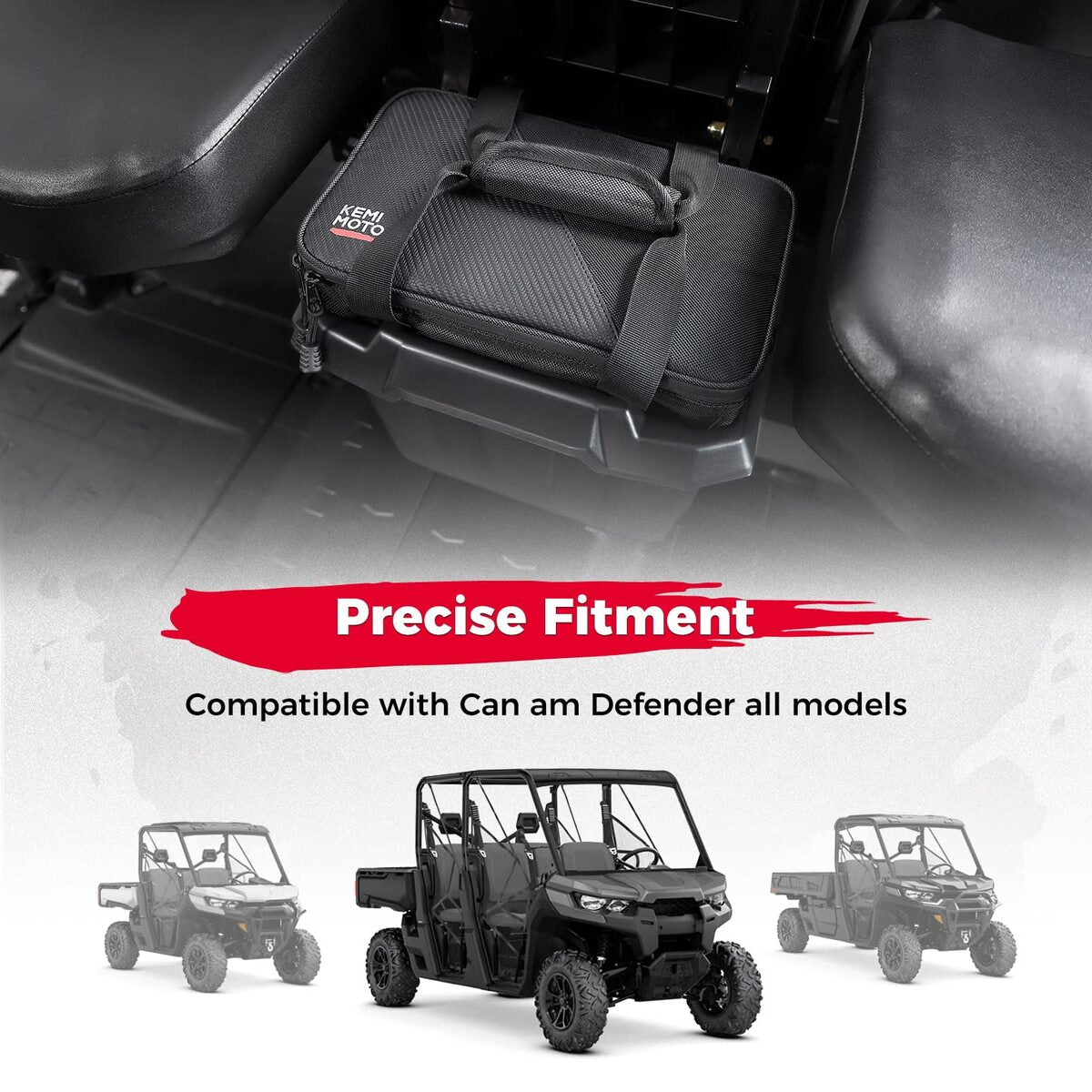 Kemimoto Can-Am Defender Underseat Storage Bin with Insulated Ice Cool