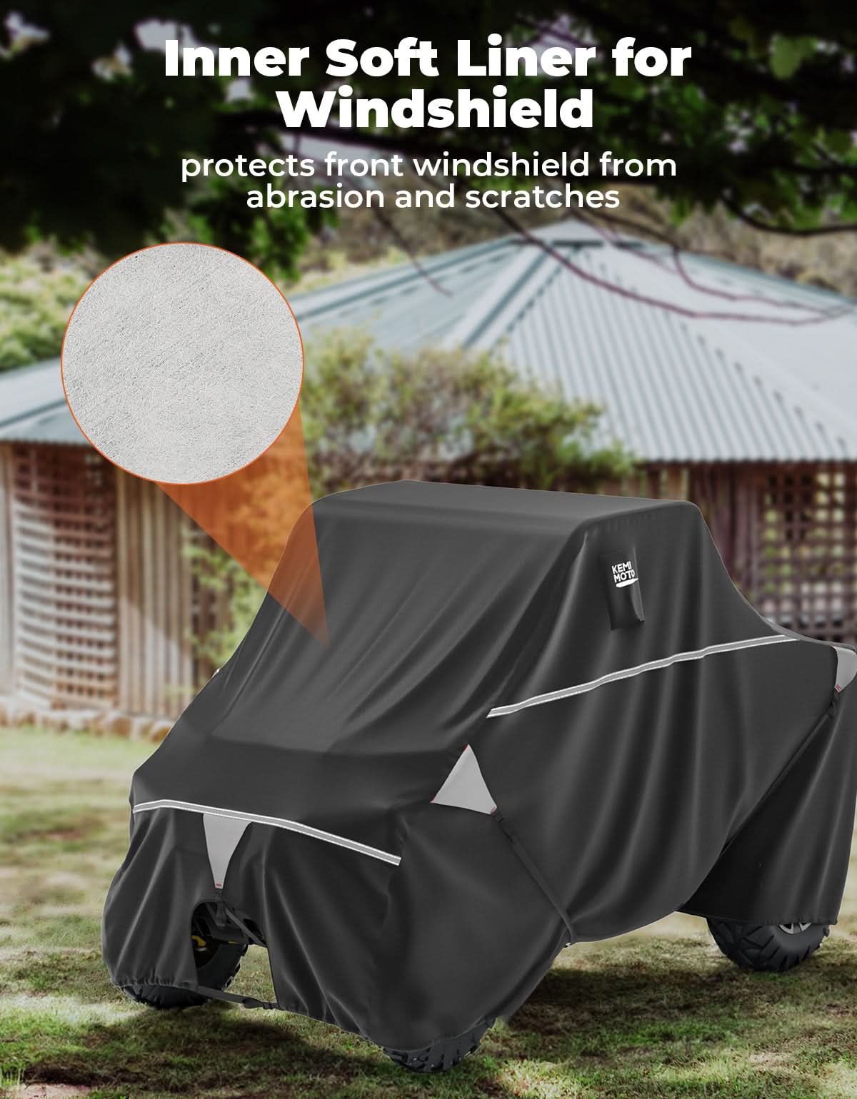 Kemimoto Can Am Defender UTV 2 Seater Trailering Cover