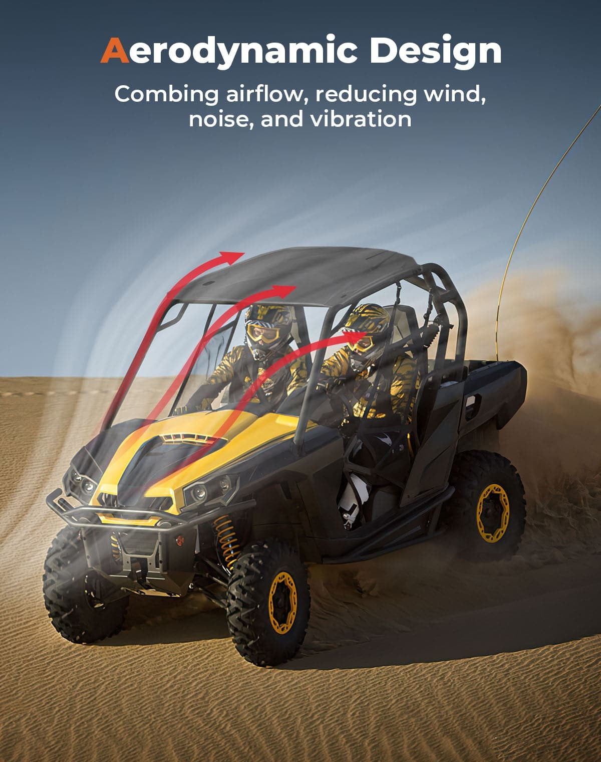 Kemimoto Can-Am Maverick Sport Trail Commander Upgrade Hard Roof