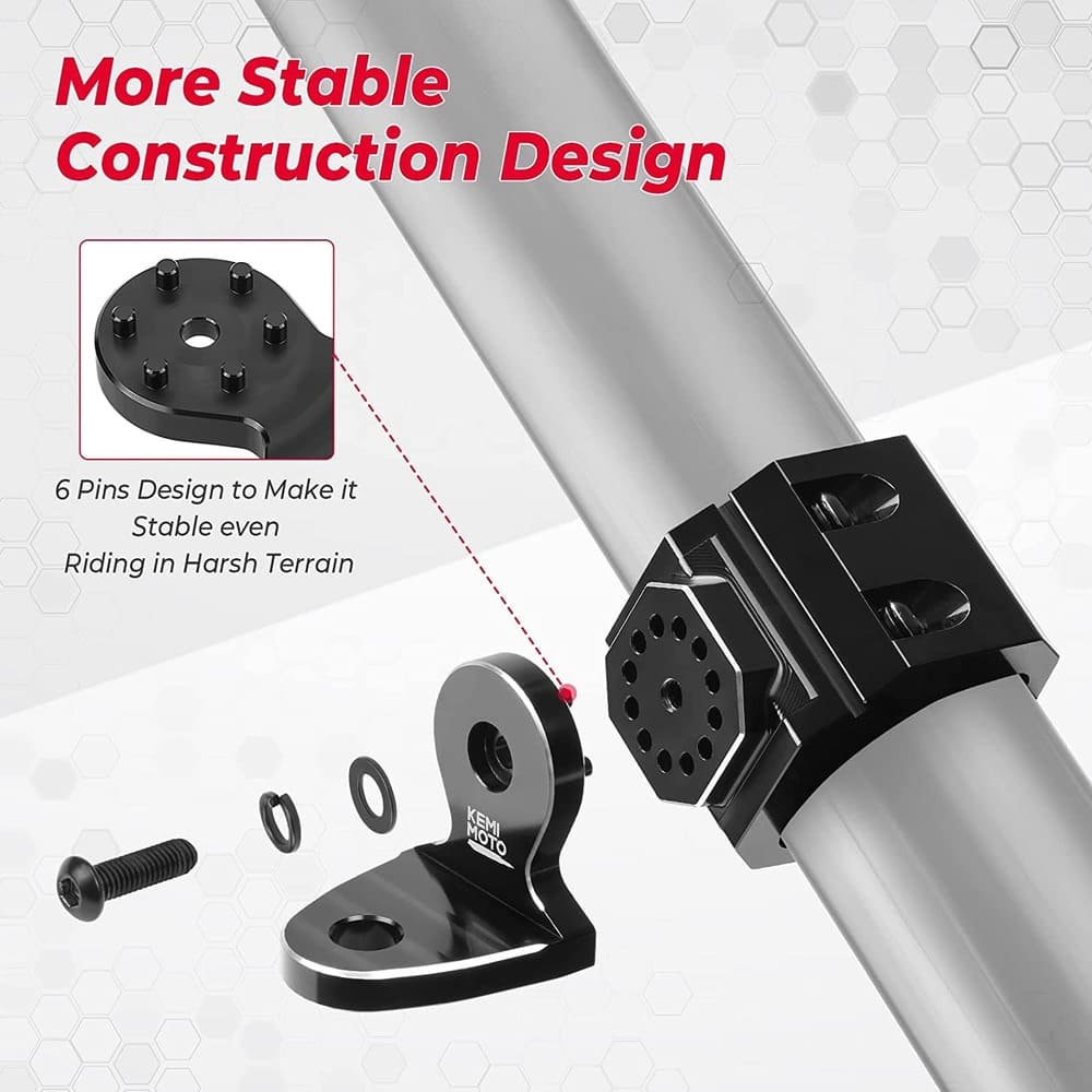 Kemimoto Can-Am Maverick Trail UTV Pro Fit Cage Whip Light Flag Mount