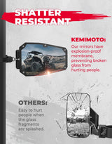 Kemimoto Can-Am Maverick X3 1.5"-1.875" UTV Universal Side Mirrors