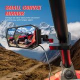 Kemimoto Can Am Maverick X3 1.5"-2" Fit Roll Bar UTV Side Mirrors w/ Light