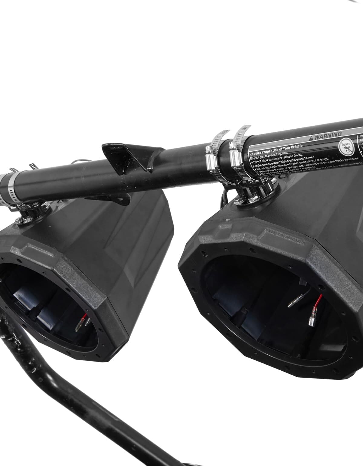 Kemimoto Can-Am Maverick X3 1.5" to 2" Speaker Pod Enclosure Roll Bar - 8-Inch