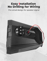 Kemimoto Can-Am Maverick X3 1.5" to 2" Speaker Pod Enclosure Roll Bar - 8-Inch