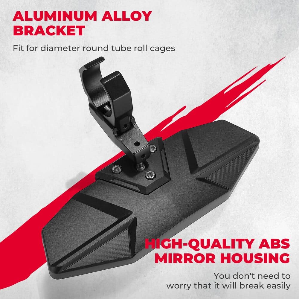 Kemimoto Can Am Maverick X3 1.6"-2" Roll Bar Mount UTV Rear View Mirror