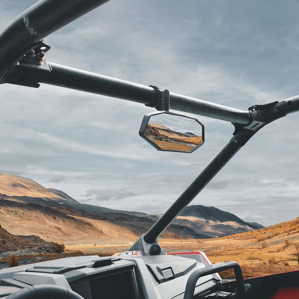 Kemimoto Can Am Maverick X3 1.6"-2" Roll Bar Mount UTV Rear View Mirror