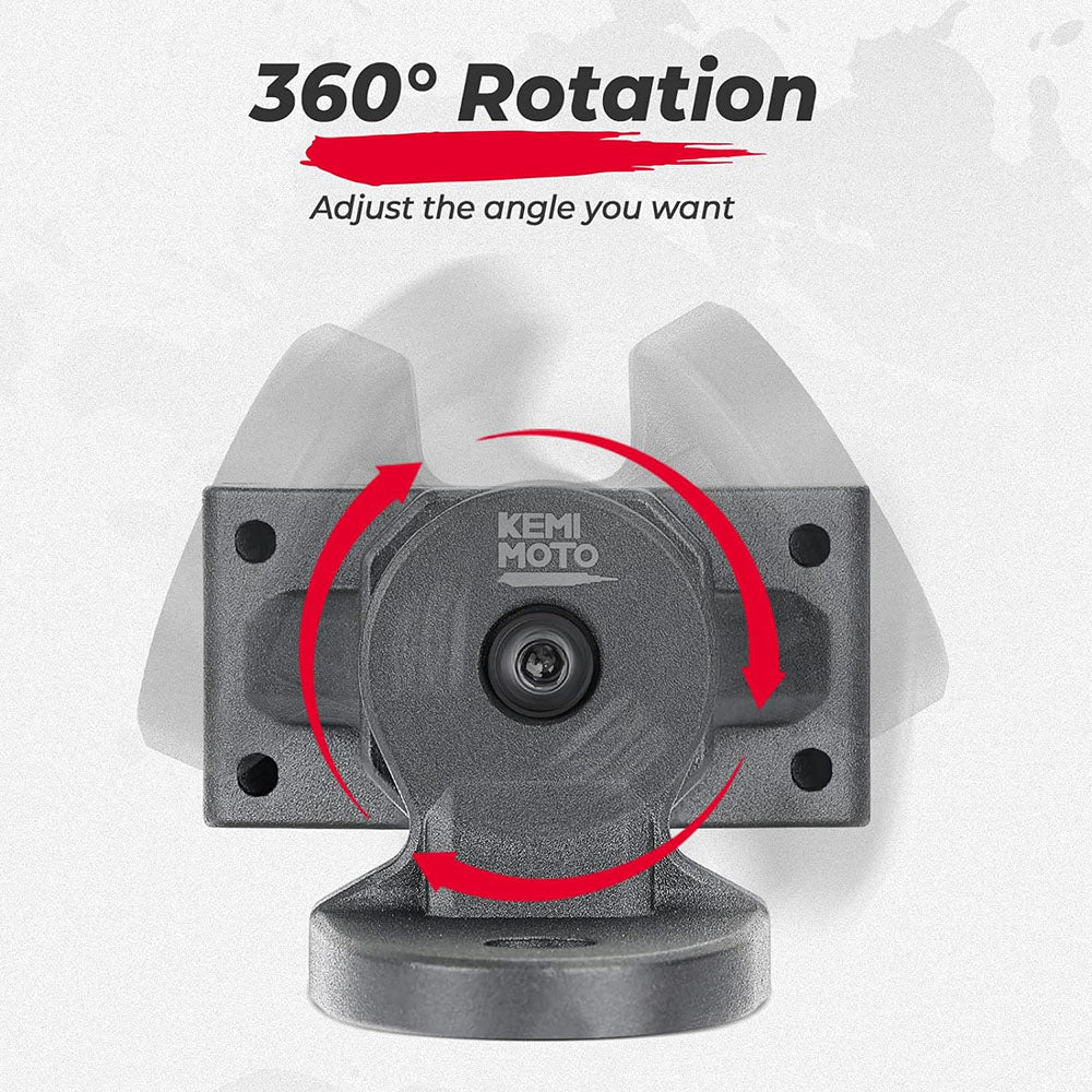 Kemimoto Can-Am Maverick X3 1.75"-2" UTV Whip Flag Light Roll Bar Mount - 1 Pcs