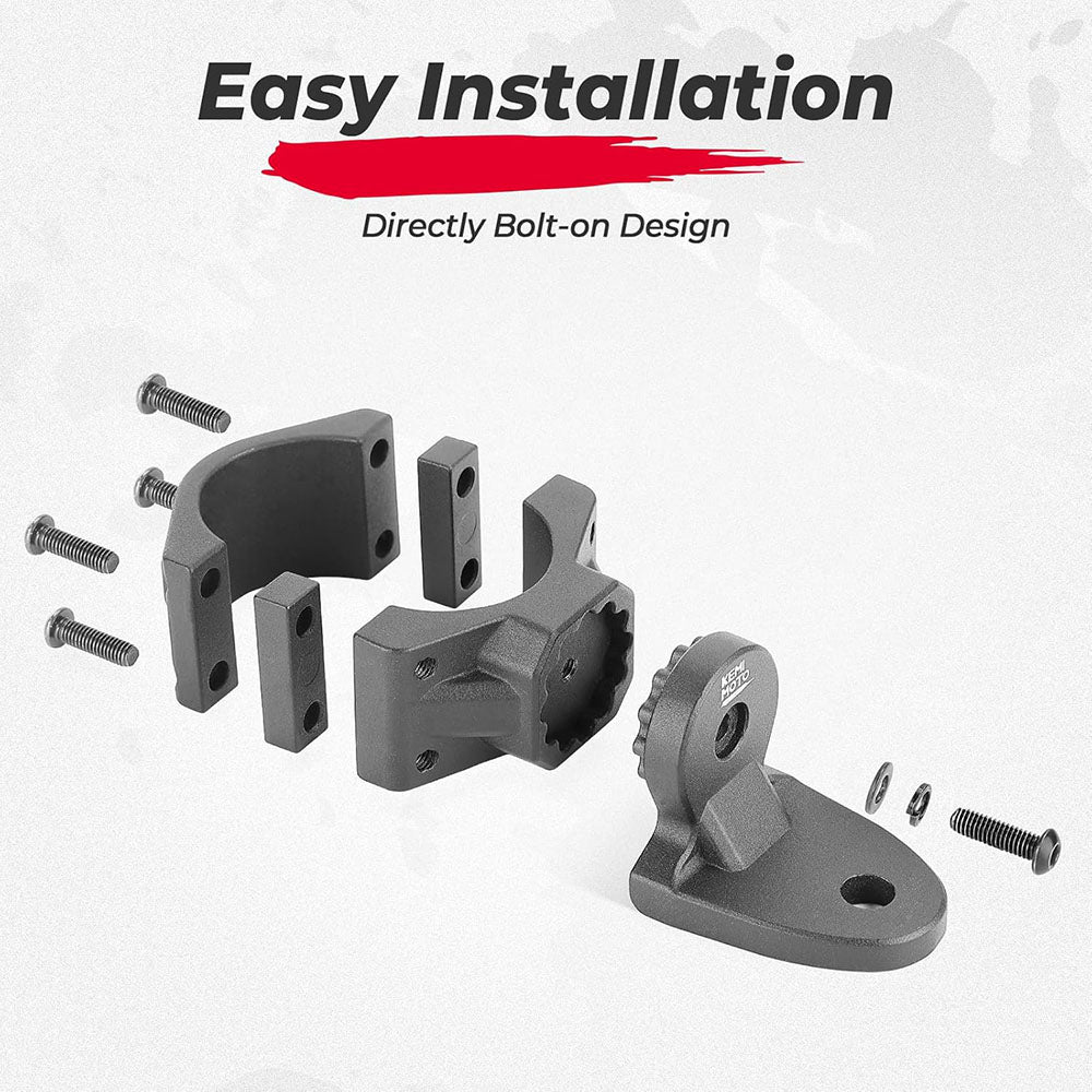 Kemimoto Can-Am Maverick X3 1.75"-2" UTV Whip Flag Light Roll Bar Mount - 1 Pcs