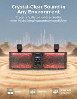 Kemimoto Can-Am Maverick X3 16" RGB Universal Sound Bar w/ 1.75-2.25" Roll Bar