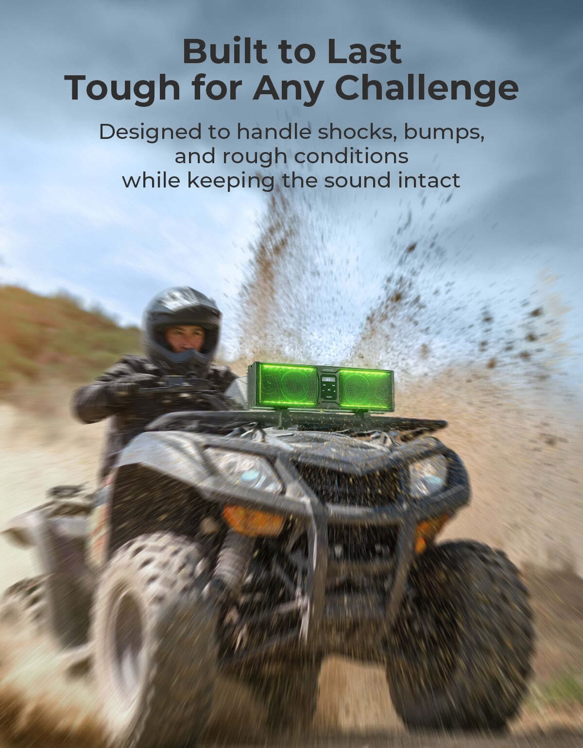 Kemimoto Can-Am Maverick X3 16" RGB Universal Sound Bar w/ 1.75-2.25" Roll Bar