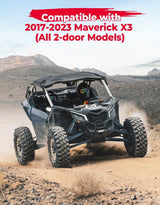 Kemimoto Can-Am Maverick X3 2-in-1 Combination Plastic Hard Roof