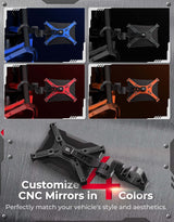 Kemimoto Can-Am Maverick X3 Aluminum CNC UTV X Mirror - Pair