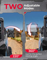 Kemimoto Can-Am Maverick X3 Aluminum CNC UTV X Mirror - Pair